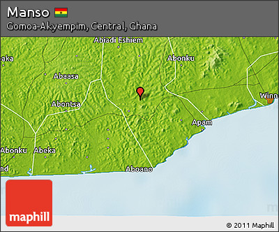 Physical 3D Map of Manso