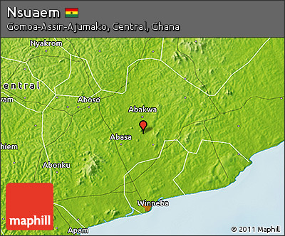 Physical 3D Map of Nsuaem