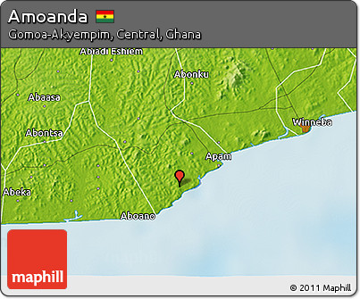Physical 3D Map of Amoanda