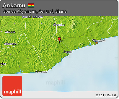 Physical 3D Map of Ankamu