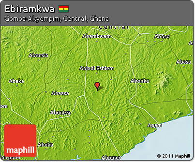 Physical 3D Map of Ebiramkwa