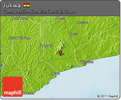 Physical 3D Map of Jukwa