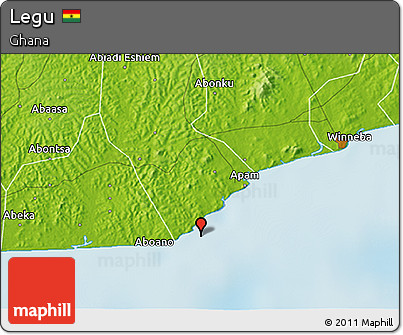 Physical 3D Map of Legu