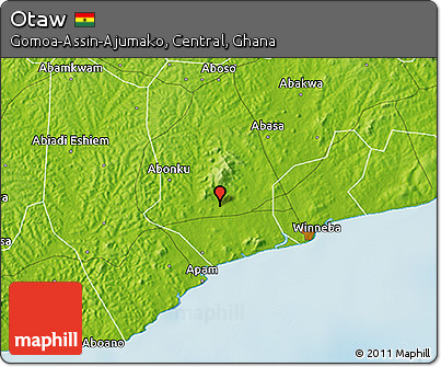 Physical 3D Map of Otaw