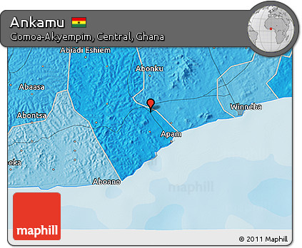 Political 3D Map of Ankamu