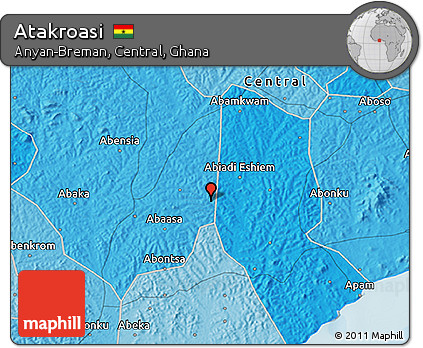 Political 3D Map of Atakroasi