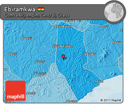 Political 3D Map of Ebiramkwa