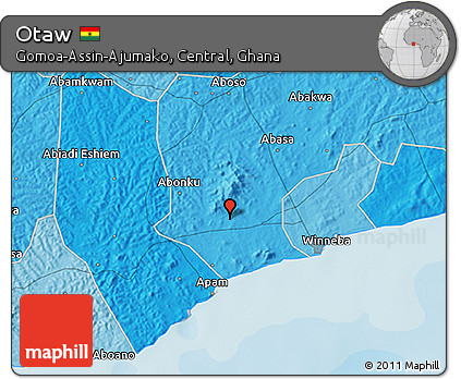 Political 3D Map of Otaw