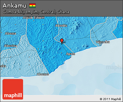 Political 3D Map of Ankamu