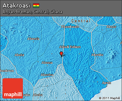 Political 3D Map of Atakroasi