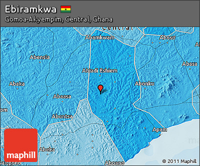 Political 3D Map of Ebiramkwa