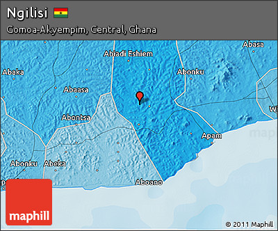 Political 3D Map of Ngilisi