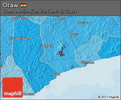 Political 3D Map of Otaw