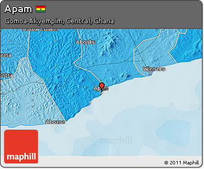 Political 3D Map of Apam