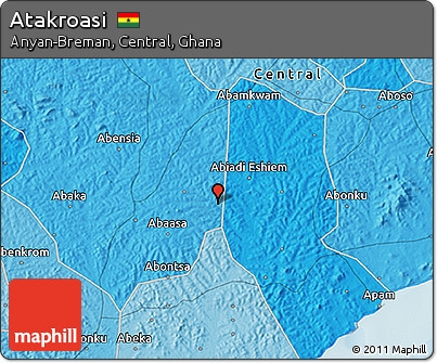 Political 3D Map of Atakroasi