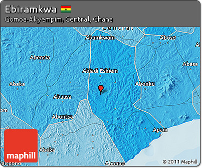 Political 3D Map of Ebiramkwa