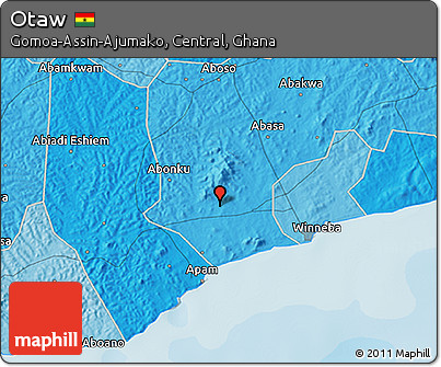 Political 3D Map of Otaw