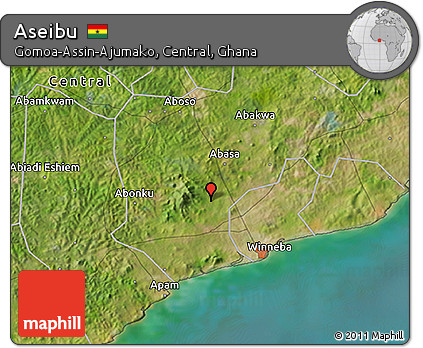 Satellite 3D Map of Aseibu
