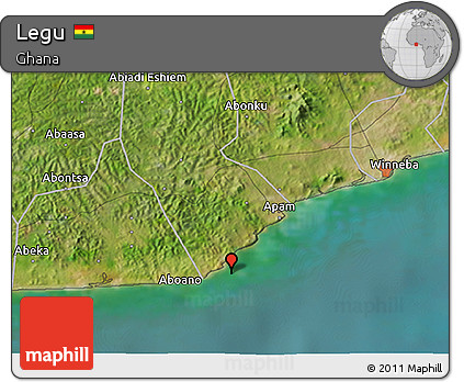 Satellite 3D Map of Legu