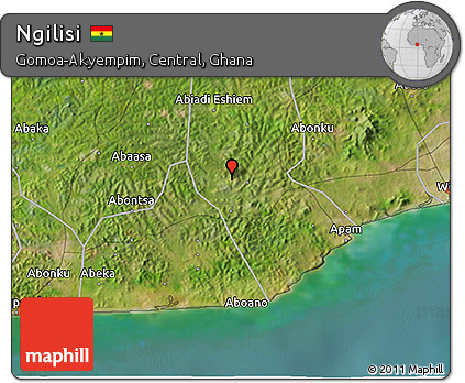 Satellite 3D Map of Ngilisi