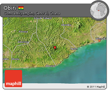 Satellite 3D Map of Obiri