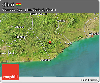 Satellite 3D Map of Obiri