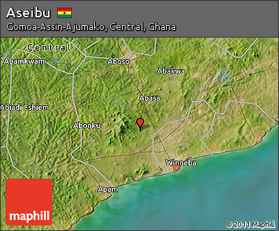 Satellite 3D Map of Aseibu