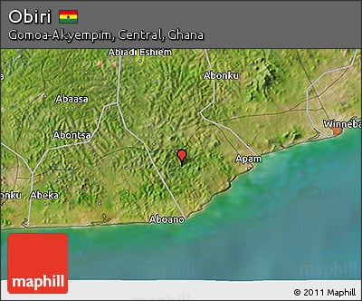 Satellite 3D Map of Obiri