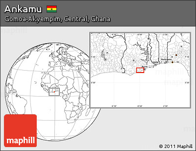 Blank Location Map of Ankamu