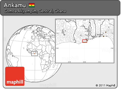 Blank Location Map of Ankamu