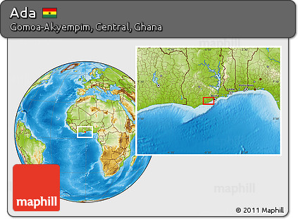 Physical Location Map of Ada