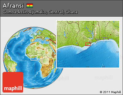 Physical Location Map of Afransi