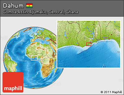 Physical Location Map of Dahum