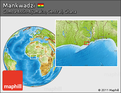 Physical Location Map of Mankwadzi