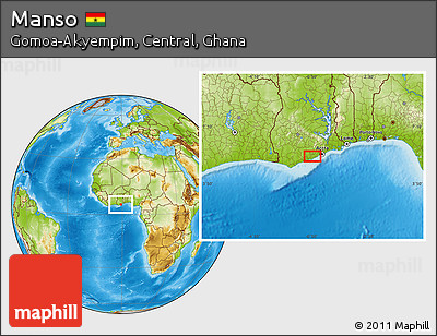 Physical Location Map of Manso