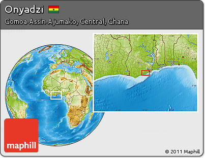 Physical Location Map of Onyadzi