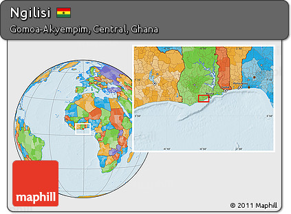 Political Location Map of Ngilisi