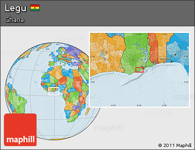 Political Location Map of Legu