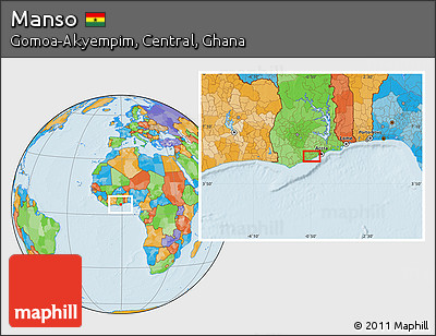 Political Location Map of Manso