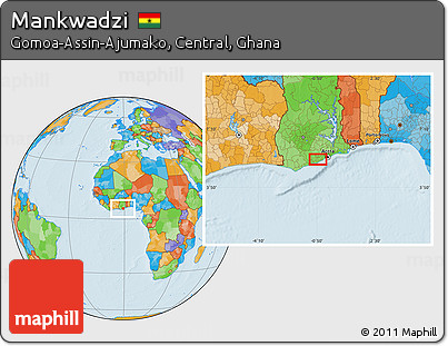 Political Location Map of Mankwadzi
