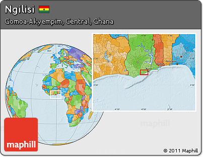 Political Location Map of Ngilisi