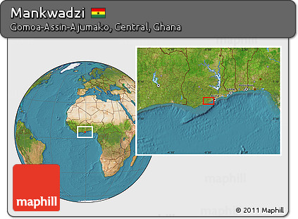 Satellite Location Map of Mankwadzi