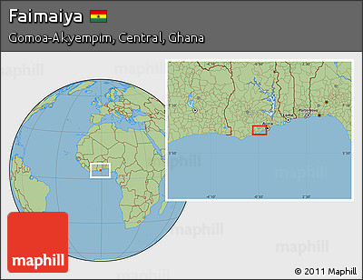 Savanna Style Location Map of Faimaiya