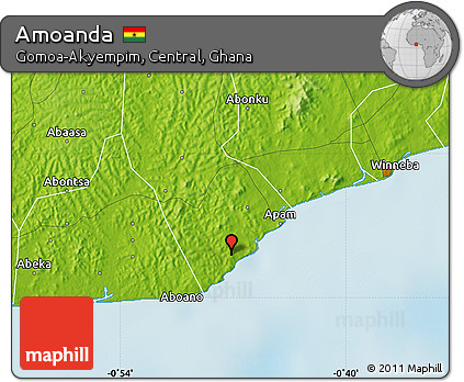 Physical Map of Amoanda