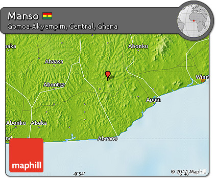 Physical Map of Manso