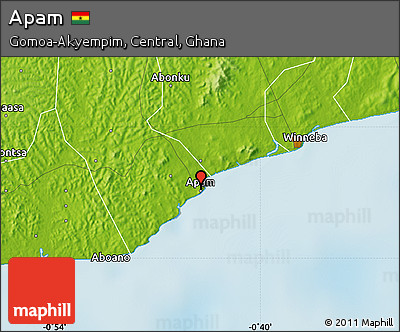 Physical Map of Apam