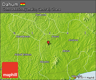 Physical Map of Dahum