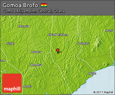 Physical Map of Gomoa Brofo