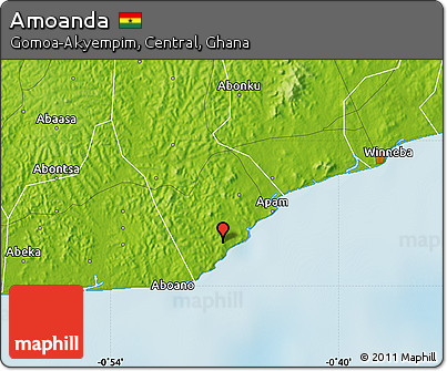 Physical Map of Amoanda