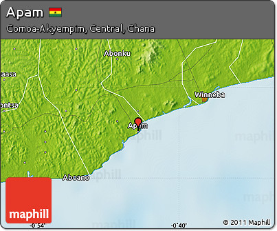 Physical Map of Apam